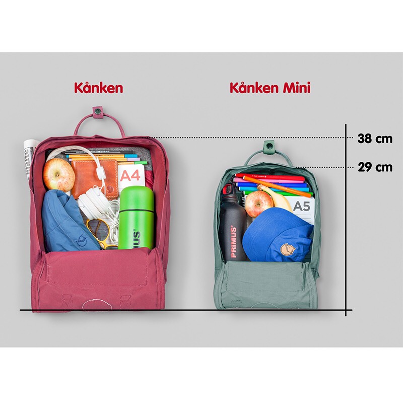 Balo Kanken Classic( đen quai đỏ)