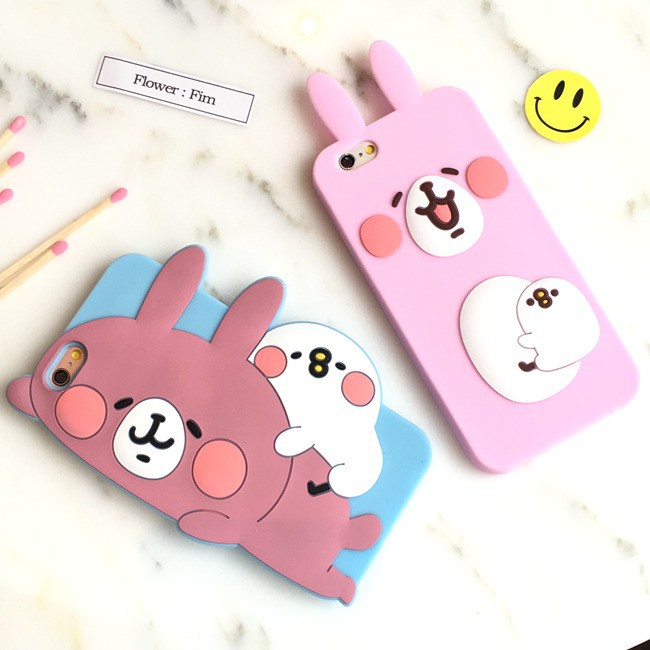 ốp lưng silicon hình thỏ dễ thương cho iphone 6/6s/i7+/ i8 + | BigBuy360 - bigbuy360.vn