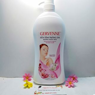 Sữa tắm trắng da hương nước hoa Gervenne 900ml