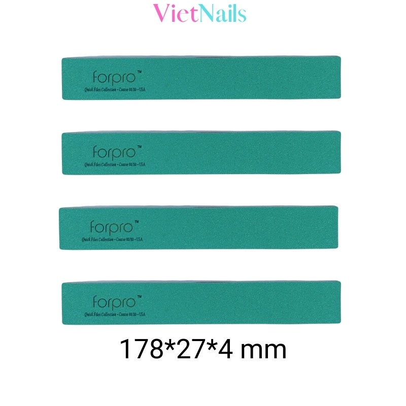 Dũa Phá Bột Phá Gel Forpro Nhám Xanh Nhập Cao Cấp Độ Nhám 80/80 Dành Cho Thợ Nail Chuyên Nghiệp