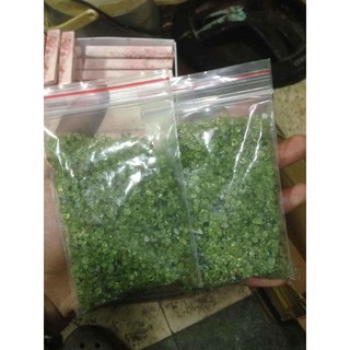 Đá Vụn Bóng Xanh Peridot Không Lỗ Thanh Tẩy