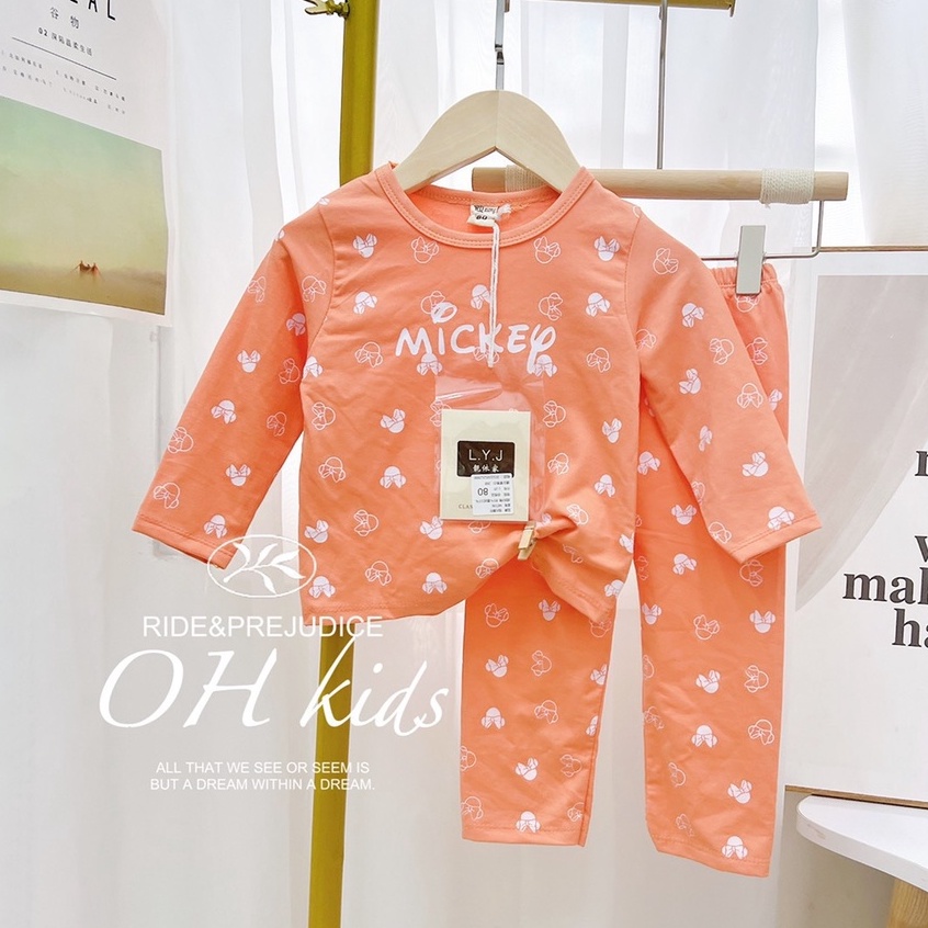 Bộ bé gái dễ thương chất zip Hàn mềm đẹp (Bốn màu be, hồng, cốm, cam)