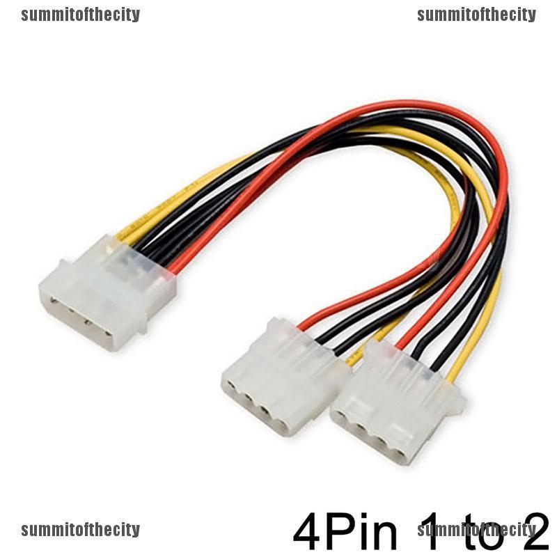 Dây Cáp Chia Nguồn Điện Ide 4pin Atx Molex 1 Male Sang 2 Female