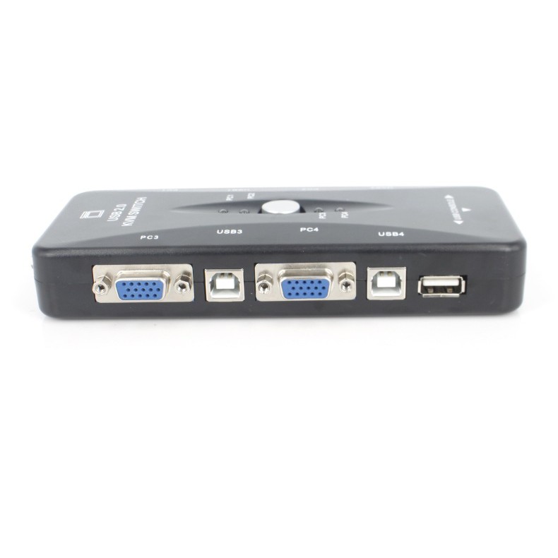 Bộ Chia Cổng Vga 4 Vào 1 Ra Kvm 4 Trong 1