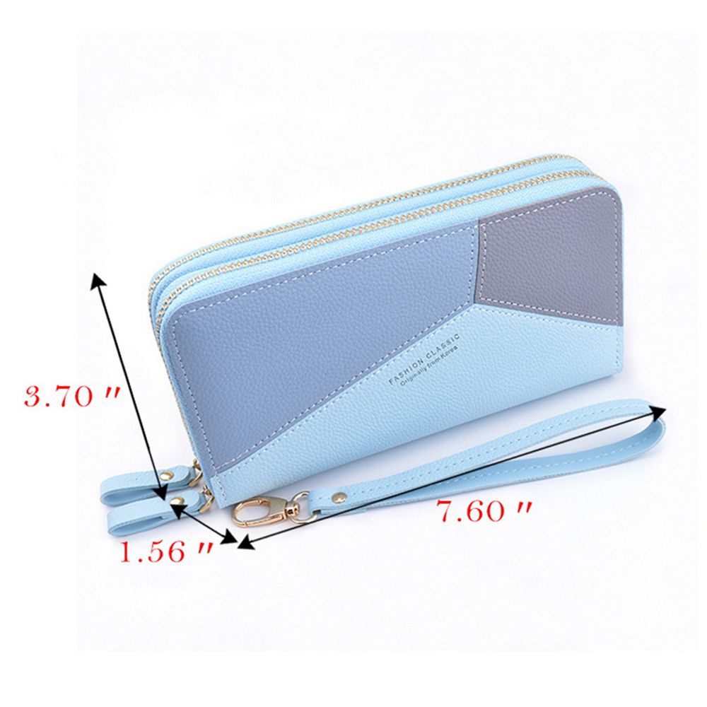 Ví da PU dáng dài hai lớp thời trang dành cho nữ