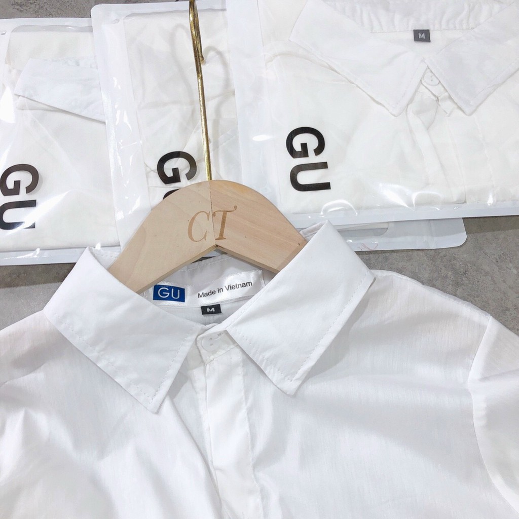 Áo sơ mi GU bạn gái nào mặc cũng xinh