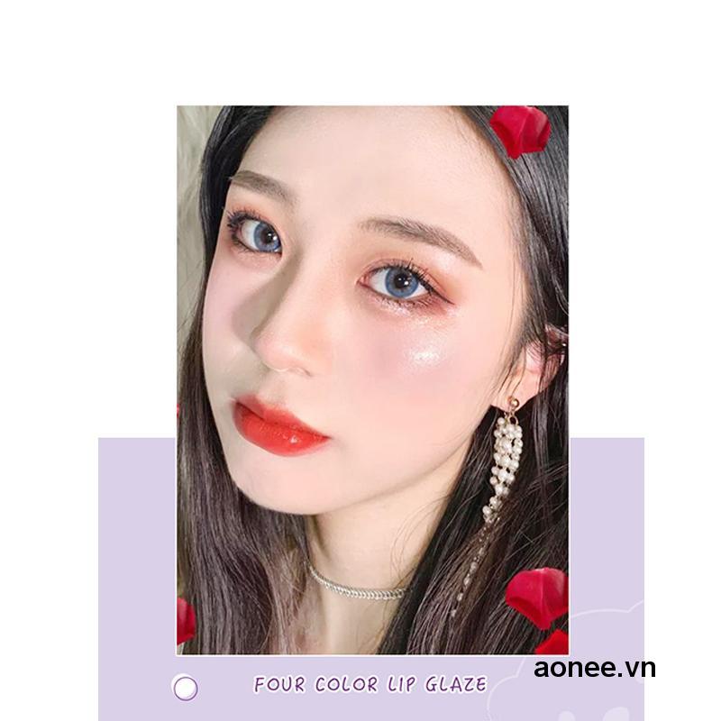 ✨✨Son bóng dạng lỏng ánh nhũ lấp lánh dưỡng ẩm lâu trôi