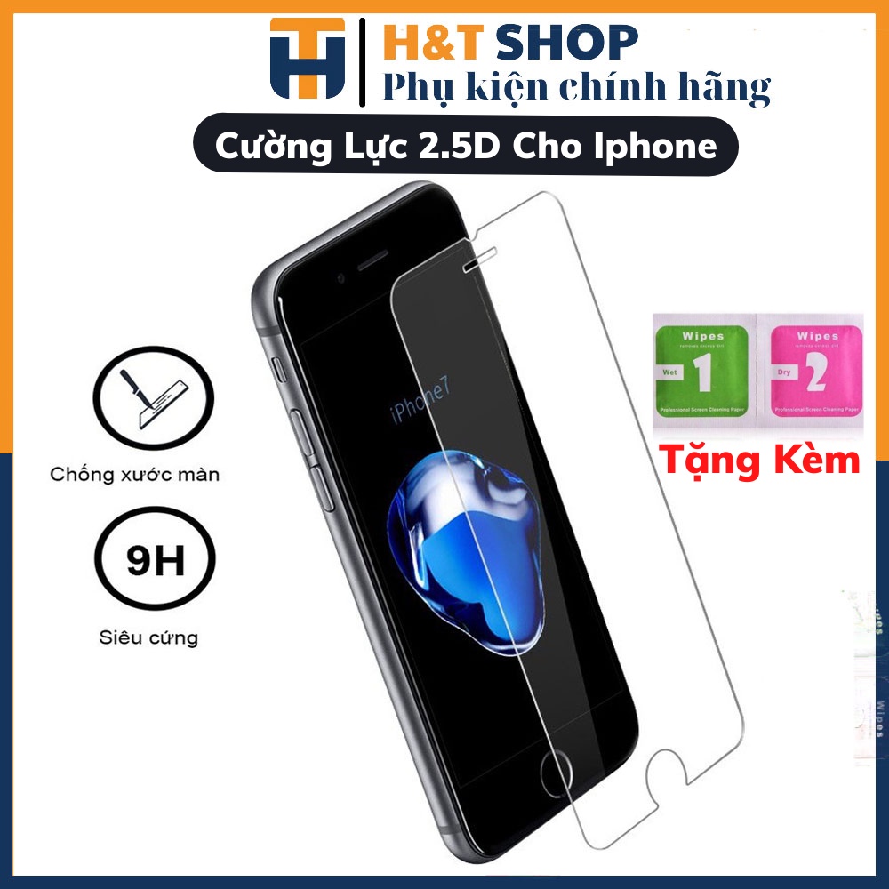 Kính cường lực iphone 2.5D trong suốt - 5/5s/6/6plus/6s/6splus/7/7plus/8/8plus/x/xr/xs/11/12/pro/max/plus/promax