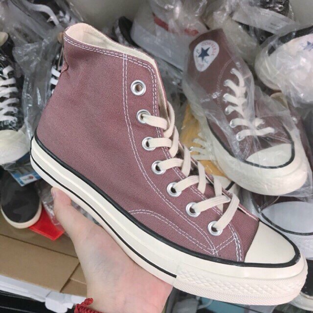 Giày cao cổ Converse mầu tím đất