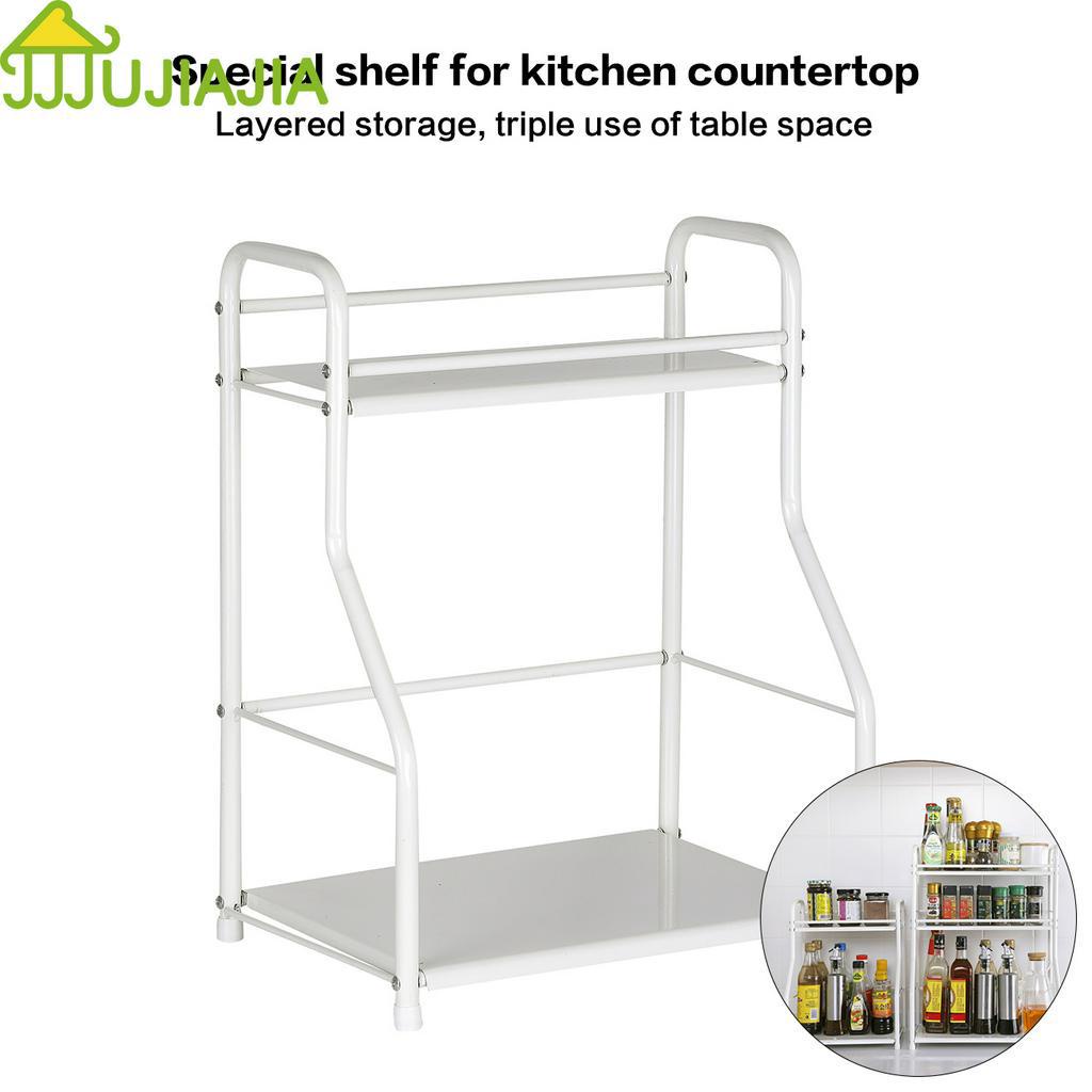 Giá Đựng Lọ Gia Vị JUJIAJIA Để Bàn Đa Chức Năng Có Tay Cầm Cho Nhà Bếp