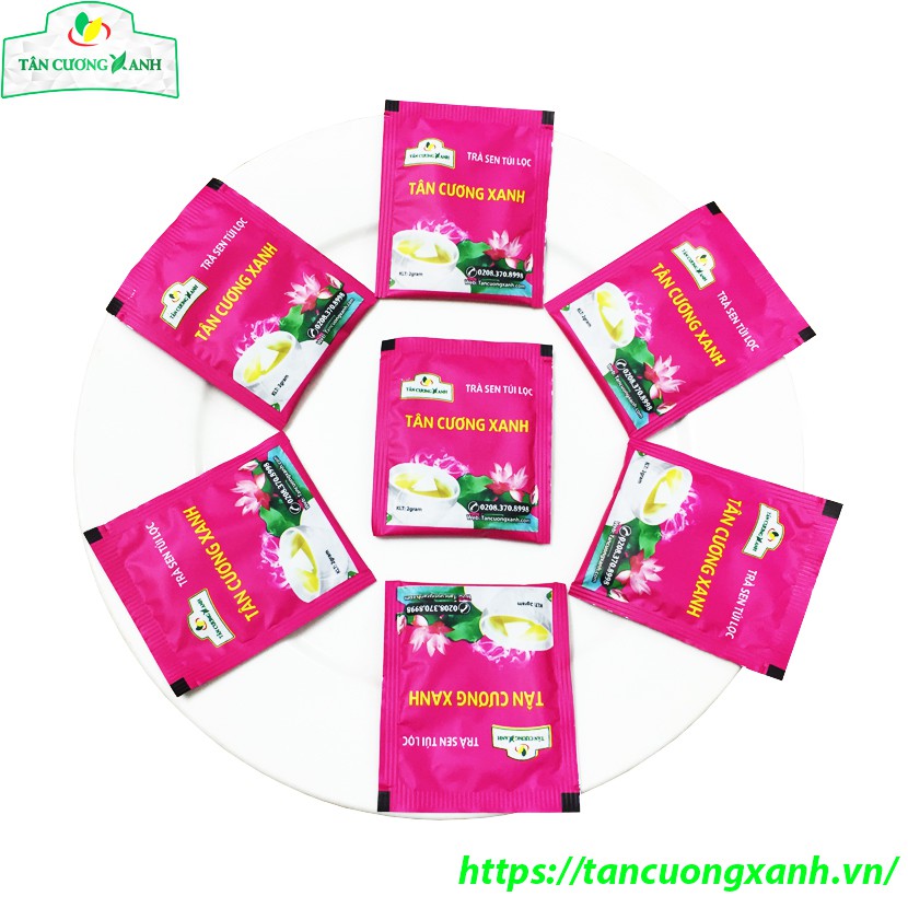 Trà túi lọc Tân Cương Xanh các vị trà đen, nhài, sen, xanh (1 gói x 2gram)