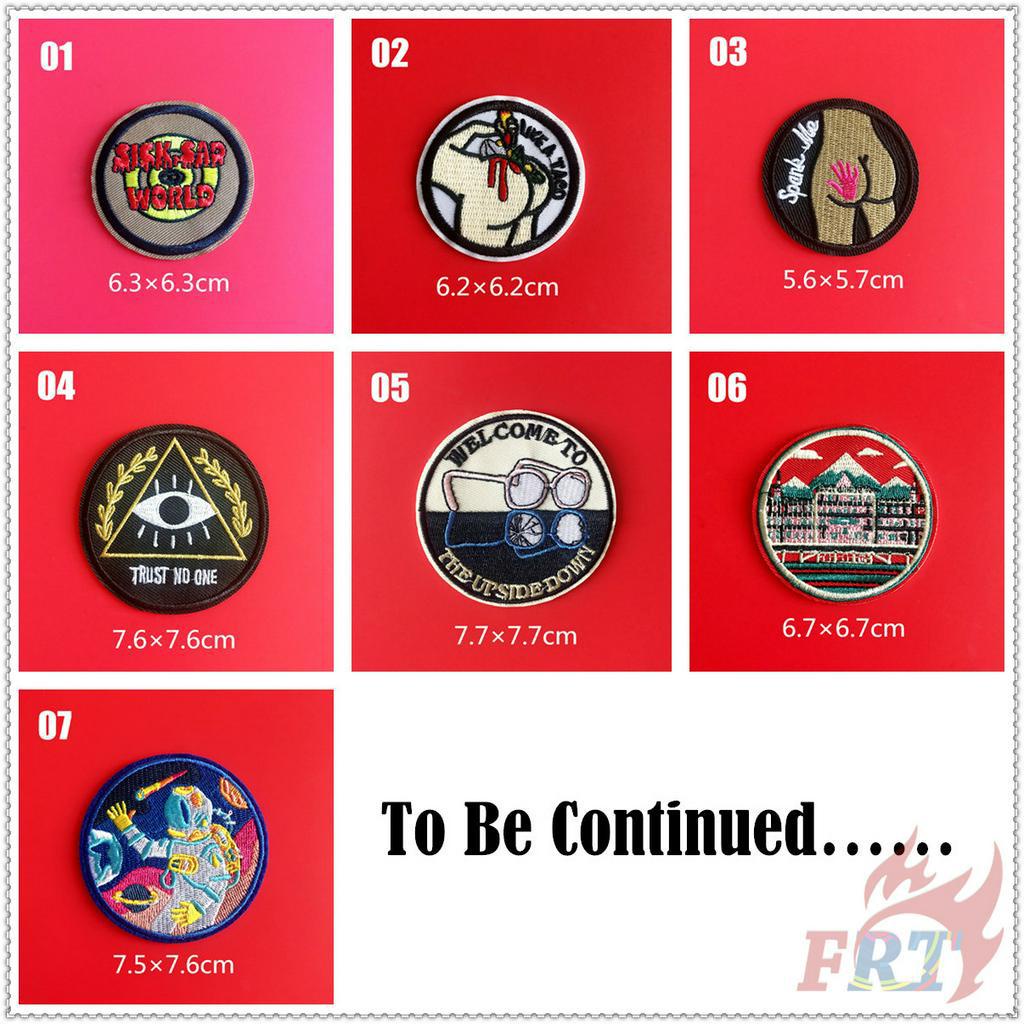 ✿ VSCO：Sick Sad World Iron-on Patch ✿ 1Pc Diy Embroidery Patch Iron on Sew on Badges Patches