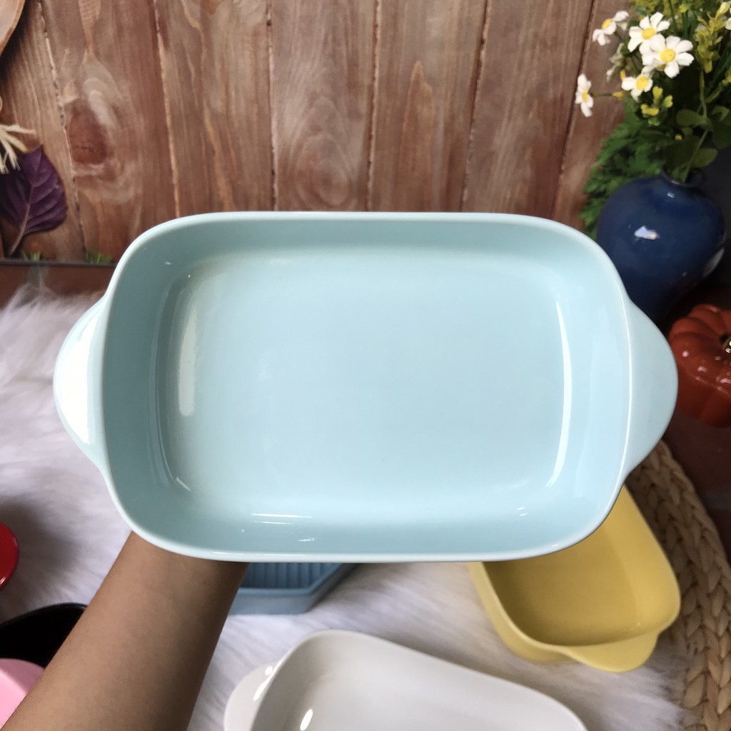 Bát Đĩa Cao Cấp Decor🥣 Bộ Bát Đĩa Màu Xanh Nhạt  🥣 Chén Dĩa Sứ Dễ Thương Cute  B98