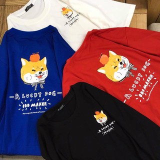 Áo thun unisex form rộng hình dễ thương a2