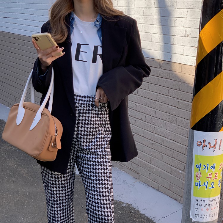 Quần Dài Ống Đứng Lưng Cao Thời Trang Hàn Quốc Cho Nữ