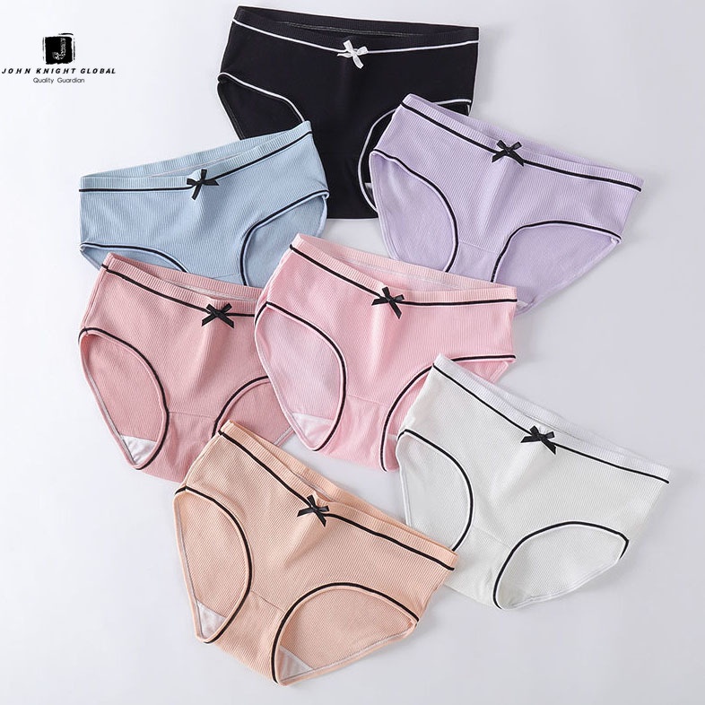 Quần Lót Cotton Lưng Vừa Phong Cách Hàn Quốc Cho Nữ