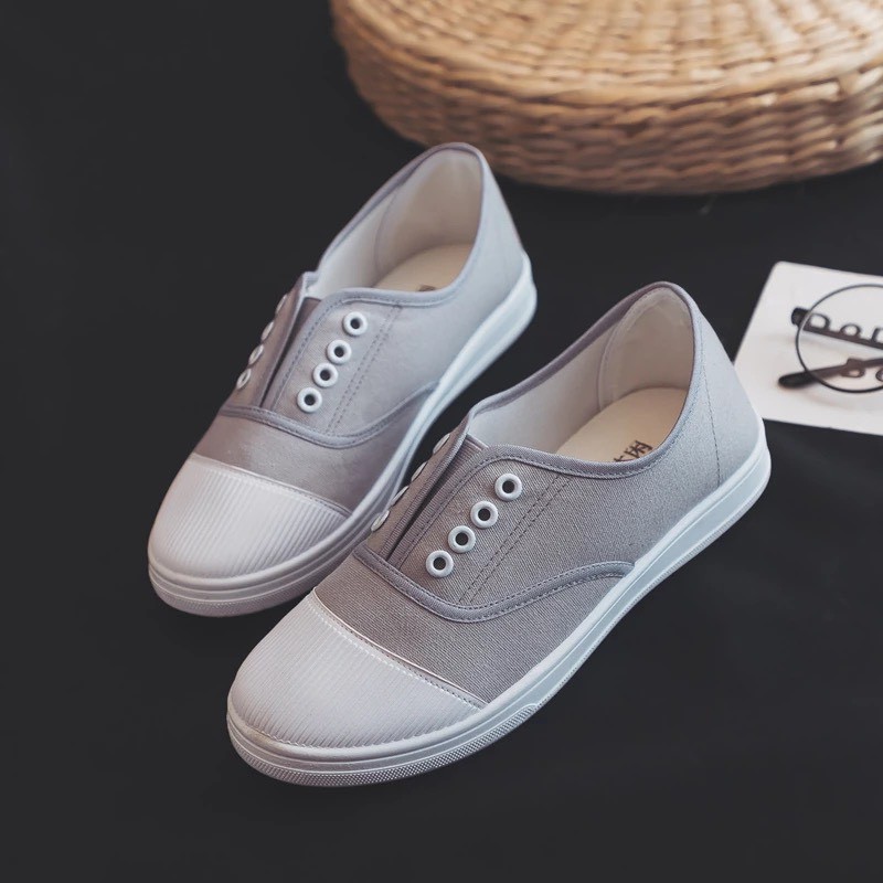 Giày thể thao lười không dây nhiều màu Ulzzang - có ảnh thật