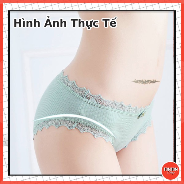 Quần Lót Nữ Cotton Viền Ren Dễ Thương QL05