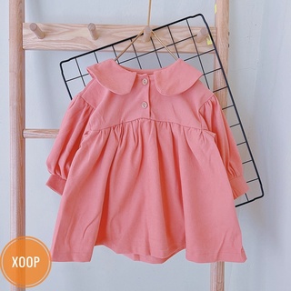 Sale !!! Váy dạ tay bồng có nơ sau cho bé gái