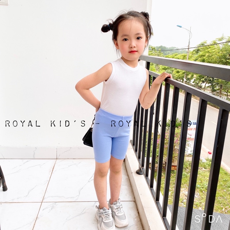 Quần đùi legging cho bé gái chất cotton bozip mềm mại cho bé