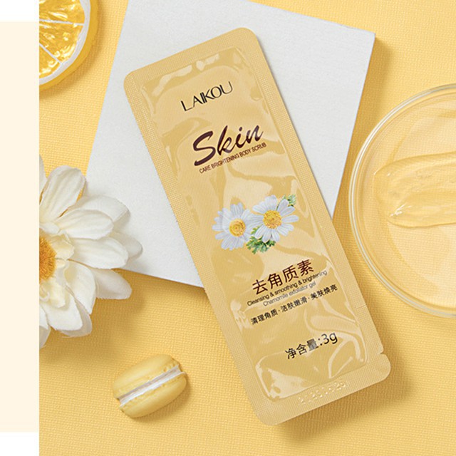 Tẩy da chết mặt sét 2 gói tẩy tế bào chết tinh chất trà xanh và hoa cúc Laikou Hatola | BigBuy360 - bigbuy360.vn