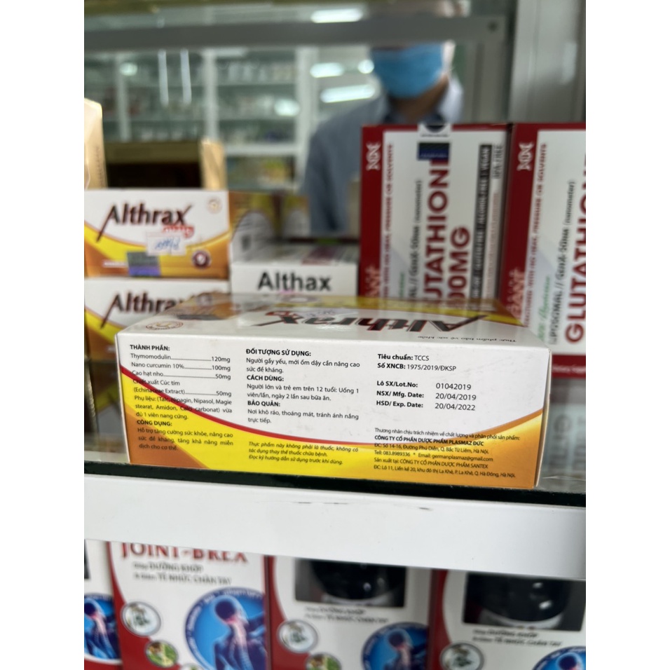 Viên Uống Althrax Plus Nâng Cao Sức Đề Kháng, Tăng Cường Sức Khỏe