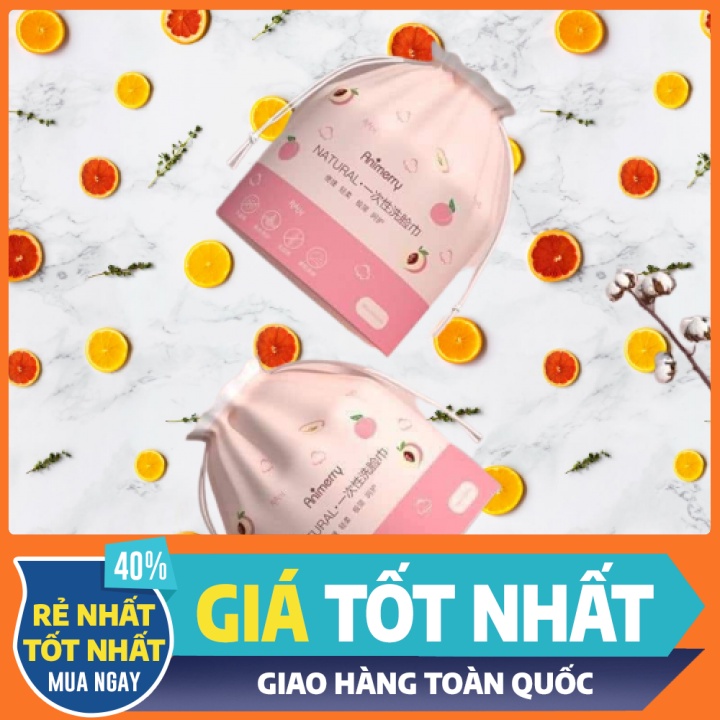 Khăn lau mặt khô đa năng dùng 1 lần mềm mại đa năng Animerry, khăn tẩy trang