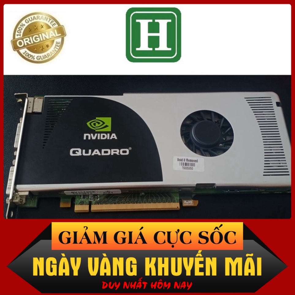 NGÀY ĐẠI HẠ GIÁ Card màn hình hiển thị NVIDIA Quadro FX3700 512MB 256-Bit GDDR3, sản phẩm chính hãng tháo lắp máy bh 6 t