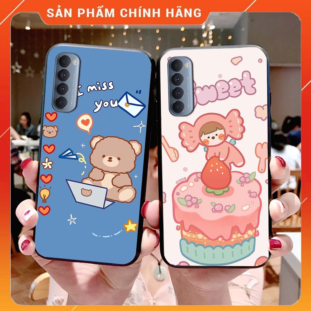Ốp lưng Oppo RENO 4 PRO in hình Gấu xinh xắn, Bò sữa đáng yêu,  ĐẸP -  RẺ - XINH - ĐỘC ĐÁO