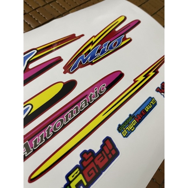 Tem rời mio xe đỏ - mẫu thái zin in cực nét không bay màu