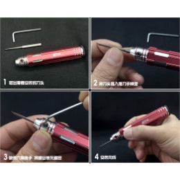 Combo Cán + 5 mũi Chisel MOSHI dùng cho mô hình - DỤNG CỤ MÔ HÌNH