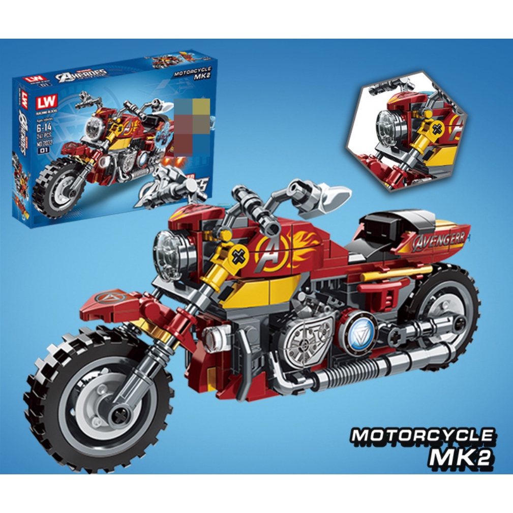 [Mã LIFE0704ALL giảm 10% đơn 50K] [300 CHI TIẾT] BỘ ĐỒ CHƠI XẾP HÌNH LEGO XE MÁY Phân Khối Lớn, LEGO MOTO, XE ĐUA