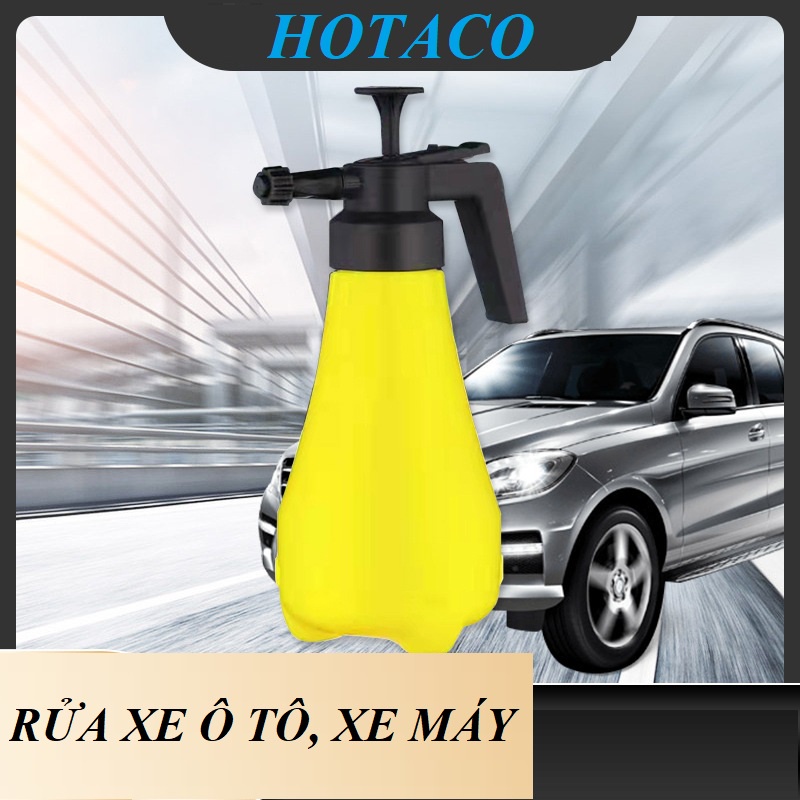 Combo 7 món bình xịt bọt tuyết, dụng cụ rửa xe ô tô, xe máy, chổi rửa xe, bình xịt hóa chất