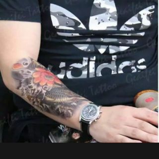 Tatoo cá chép và hoa sen