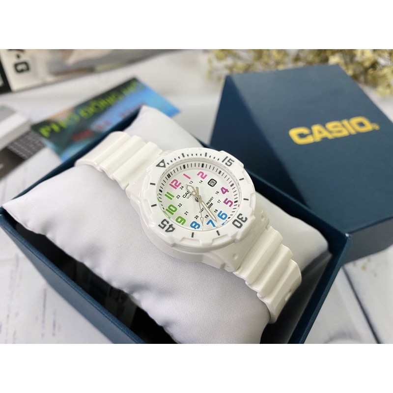 Đồng hồ nữ dây nhựa Casio chính hãng Anh Khuê LRW-200H-7BVDF