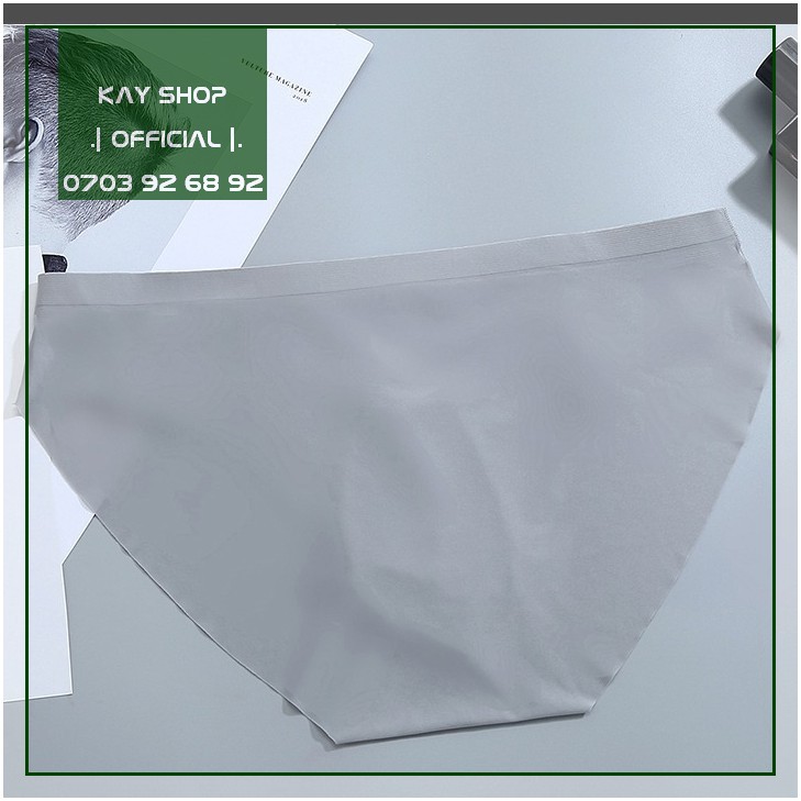 Quần lót nam sexy tam giác không đường may viền lưng su 3D thun lạnh - Quần sịp nam mỏng mịn thoải mái QLTGTVCTK002