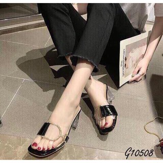 Guốc Cao Gót Nữ Gót Trong Đế 7 Phân Cá Tính - 10508