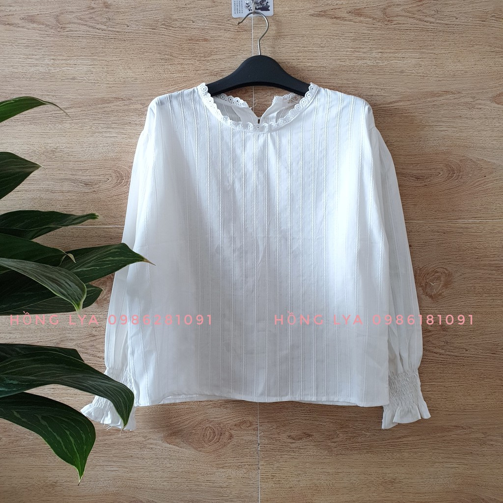 Sơ mi voan tay bồng cách điệu xinh xắn