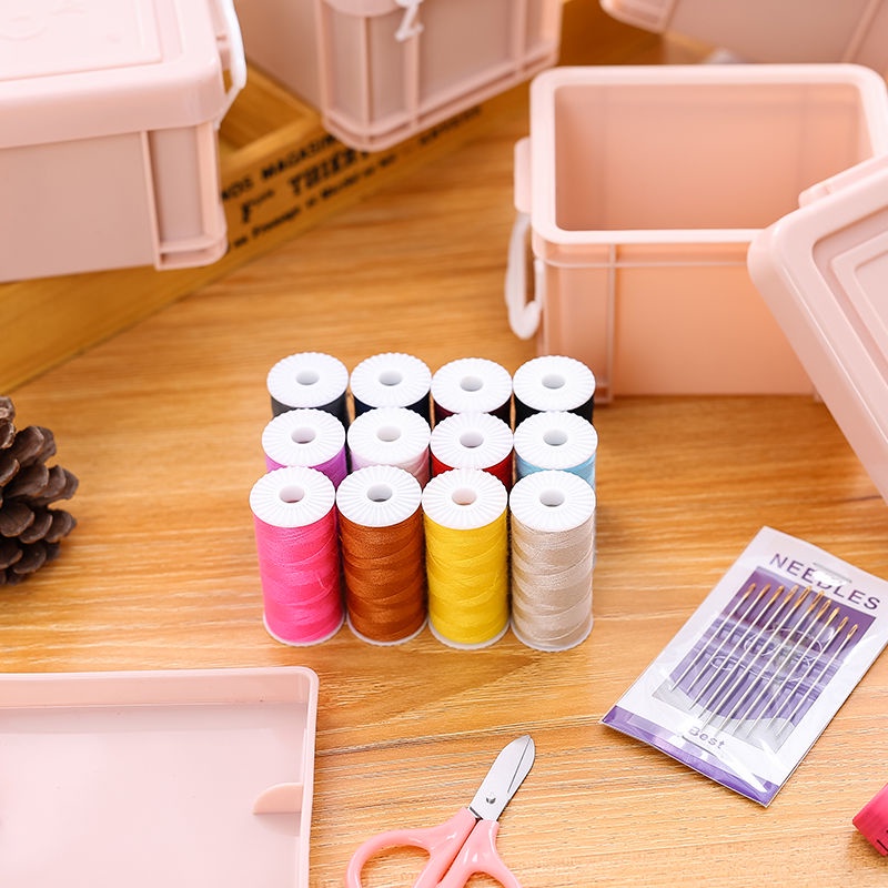 Hand Sewing Wraps Tool DIY ❀ Dụng Cụ Mở Nắp Chai Lọ Tiện Lợi ❀ Bộ 24 Dụng Cụ May Vá Mini Cầm Tay Tiện Lợi