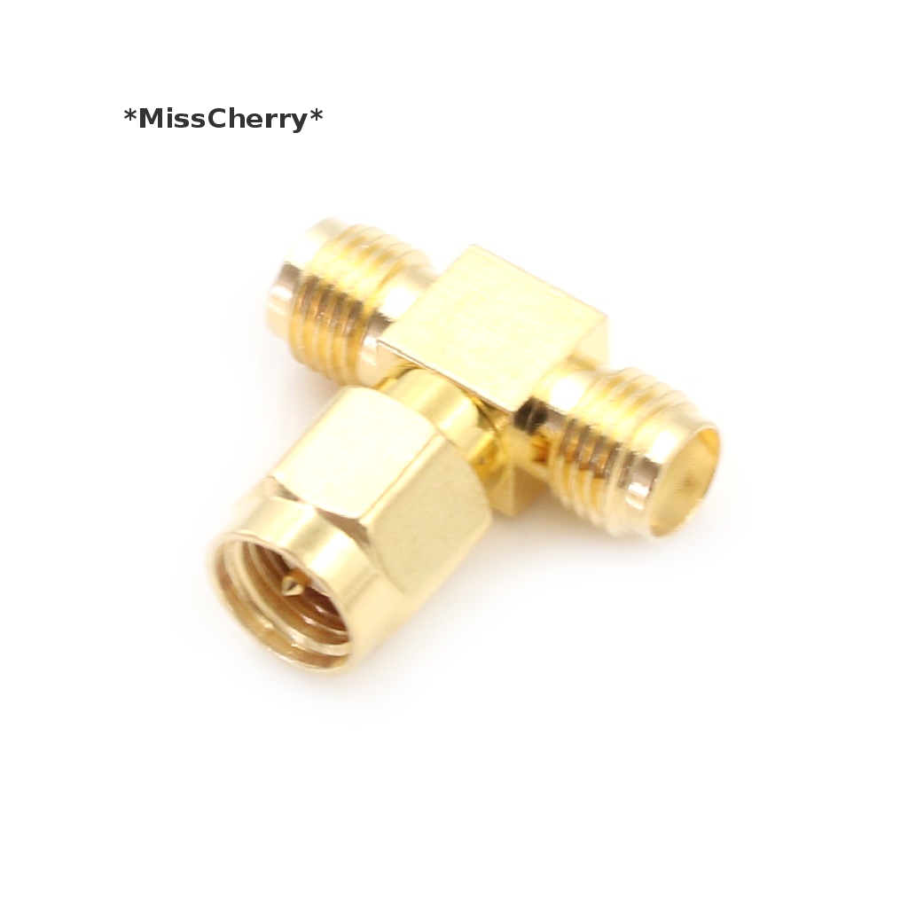 Đầu Nối SMA Male Sang 2 Dual SMA Female T Type RF Coaxial 3 Chiều [Hot]