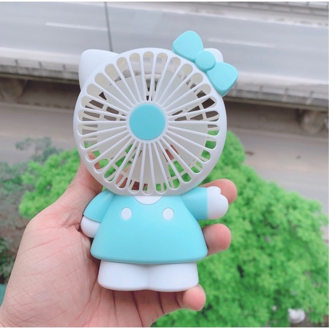 Quạt Cầm Tay Sạc Tích Điện Hello Kitty Siêu Hot
