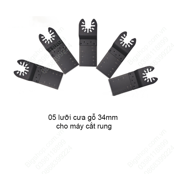 Lưỡi cưa gỗ rung đa năng, combo 5 lưỡi hoặc 10 lưỡi tùy chọn