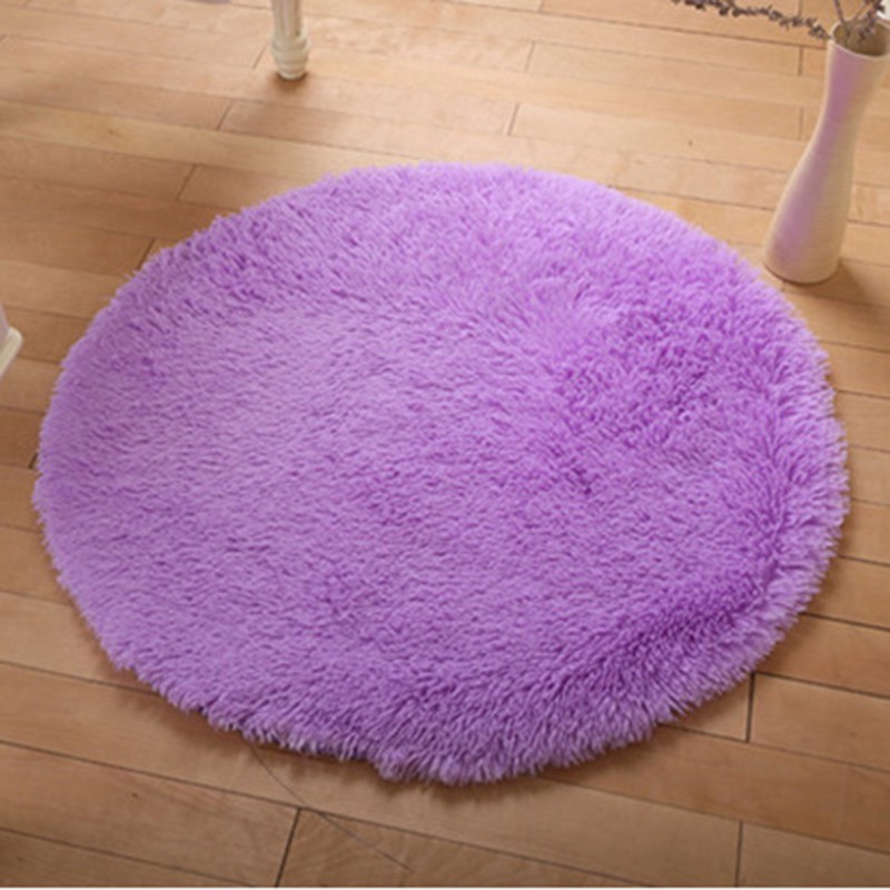 Thảm lông  hình tròn dùng cho phòng khách (5-8)
