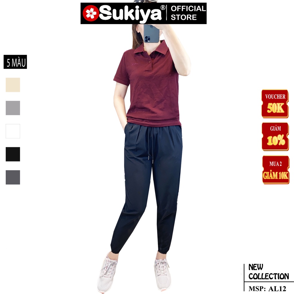 Áo Thun nữ SUKIYA Chất vải cotton co giãn dáng công sở Lịch Sự ATN01