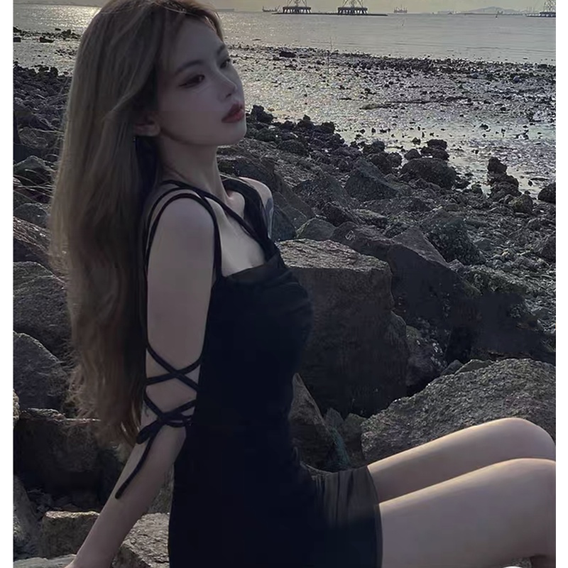 Đầm Mini Thiết Kế Cột Dây Thời Trang Mùa Hè Quyến Rũ Cho Nữ