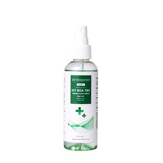 [CHÍNH HÃNG] XỊT RỬA TAY KHÔ BẠC HÀ MILAGANICS 100ML
