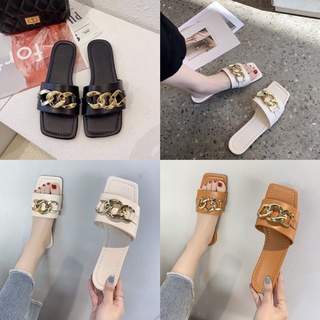 Dép nữ BẢN TO phối XÍCH ĐỒNG SALEEE