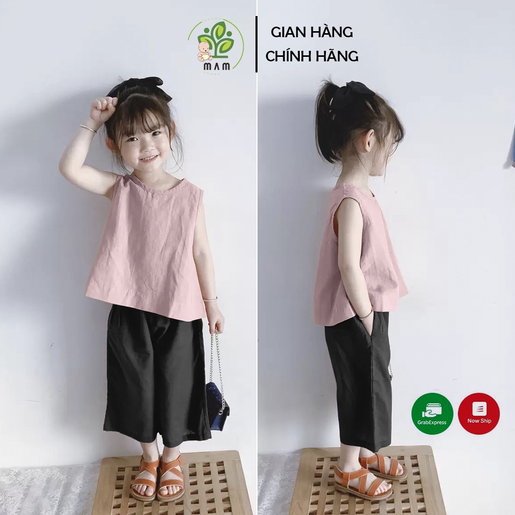 Đồ Bộ Bé Gái Áo Bà Ba Chất Liệu Lụa Cao Cấp Mầm Store
