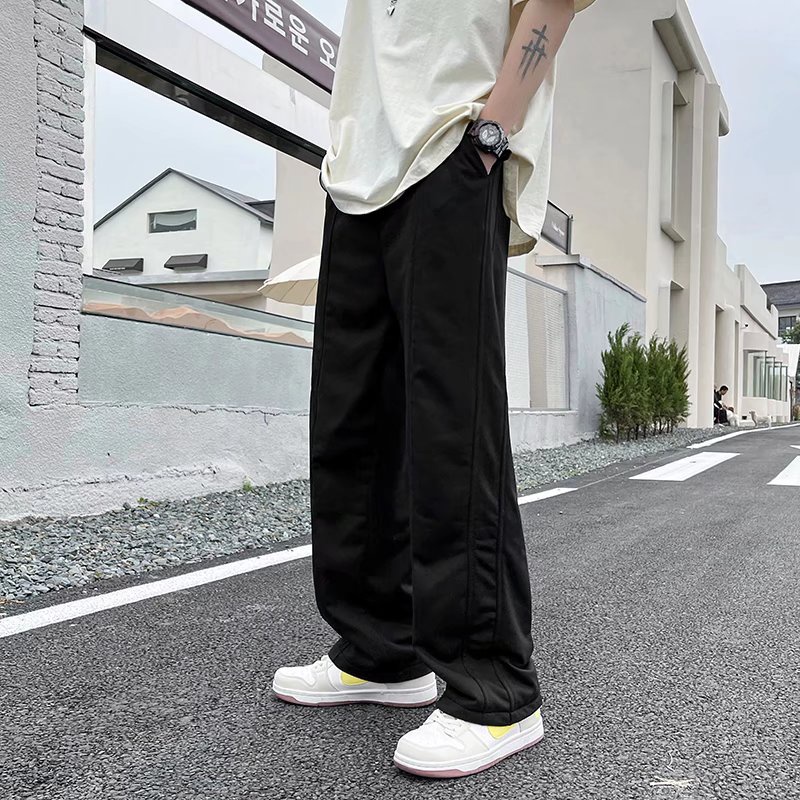 Quần Thể Thao Ống Rộng Màu Sắc Đơn Giản Dễ Phối Đồ Cho Nam Size S-3xl