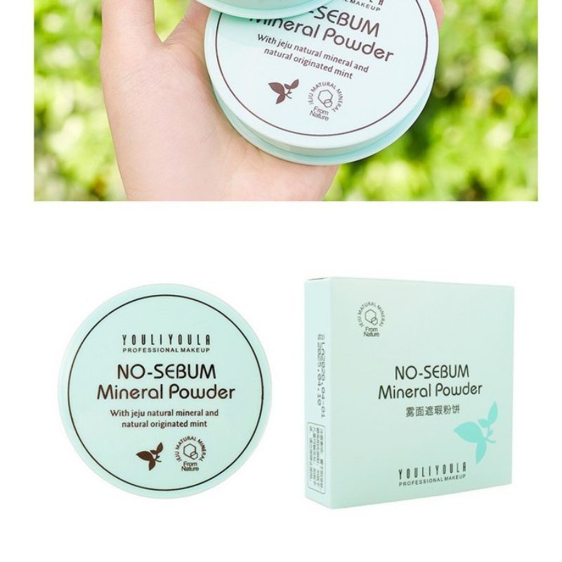 Phấn nền kiềm dầu dạng nén No-Sebum YOULIYOULA - NO-SEBUM MINERAL POWDER